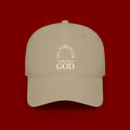 Baseball Cap — "All Strength Comes From God" Embroidered Faith Hat