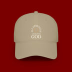 Baseball Cap — "All Strength Comes From God" Embroidered Faith Hat