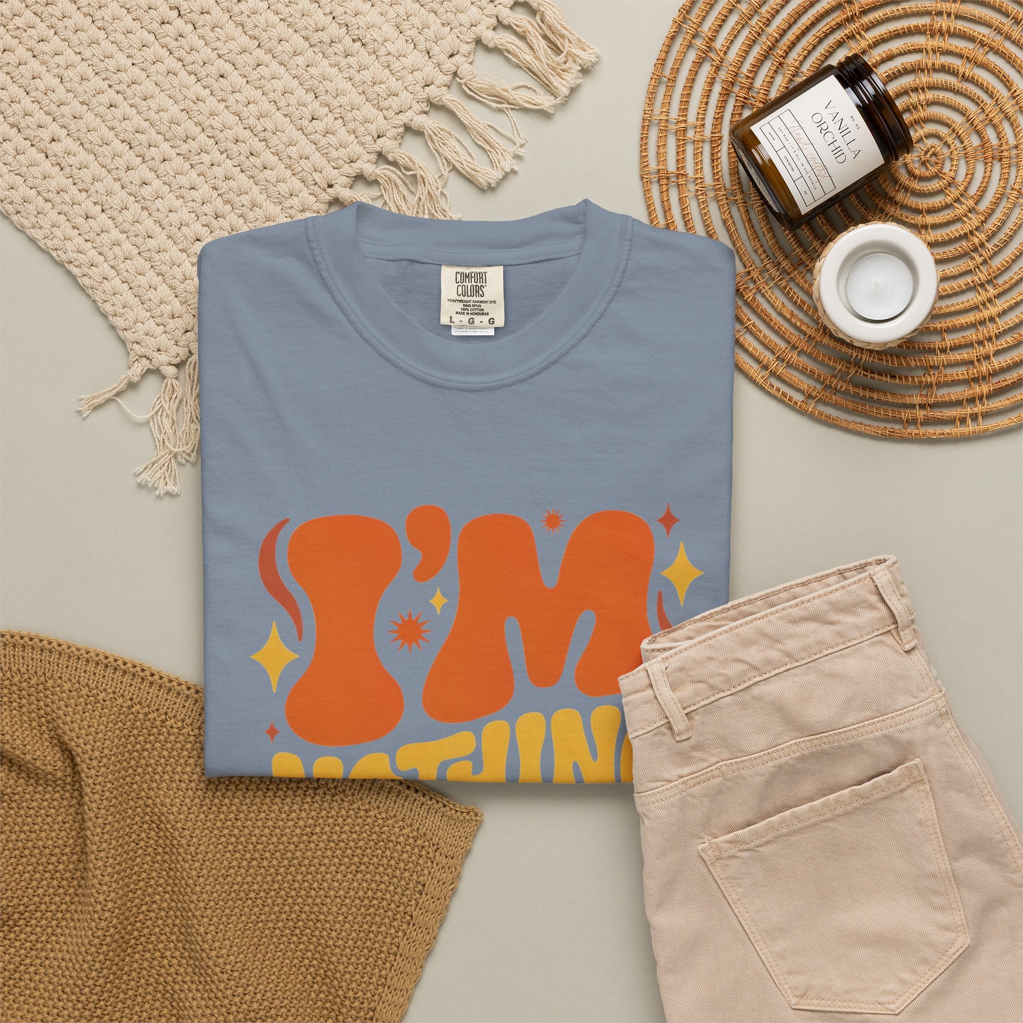 I'm Nothing Without God Retro Graphic T-Shirt