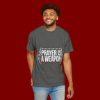Prayer Is A Weapon T-Shirt — Christian Faith Graphic Tee