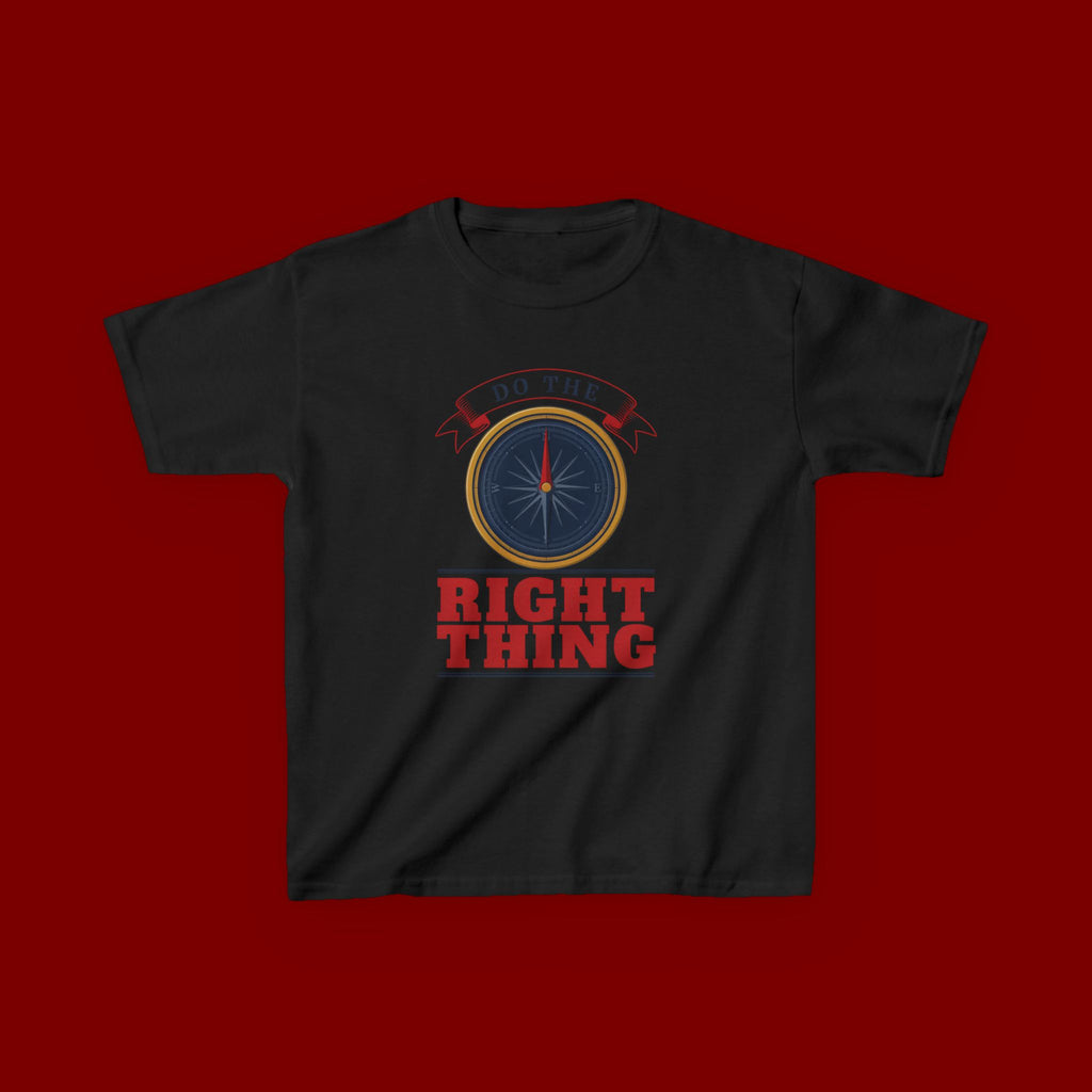 Do The Right Thing Kids T‑Shirt — Compass Graphic Moral Encouragement Tee