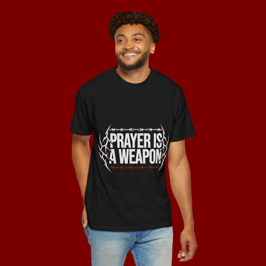 Prayer Is A Weapon T-Shirt — Christian Faith Graphic Tee