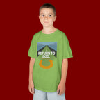 Kids Tee - "Return to God" Roadway Graphic Religious Youth Shirt