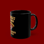 Connect to God Mug - "The Password Is Prayer" Inspirational Black Coffee Cup