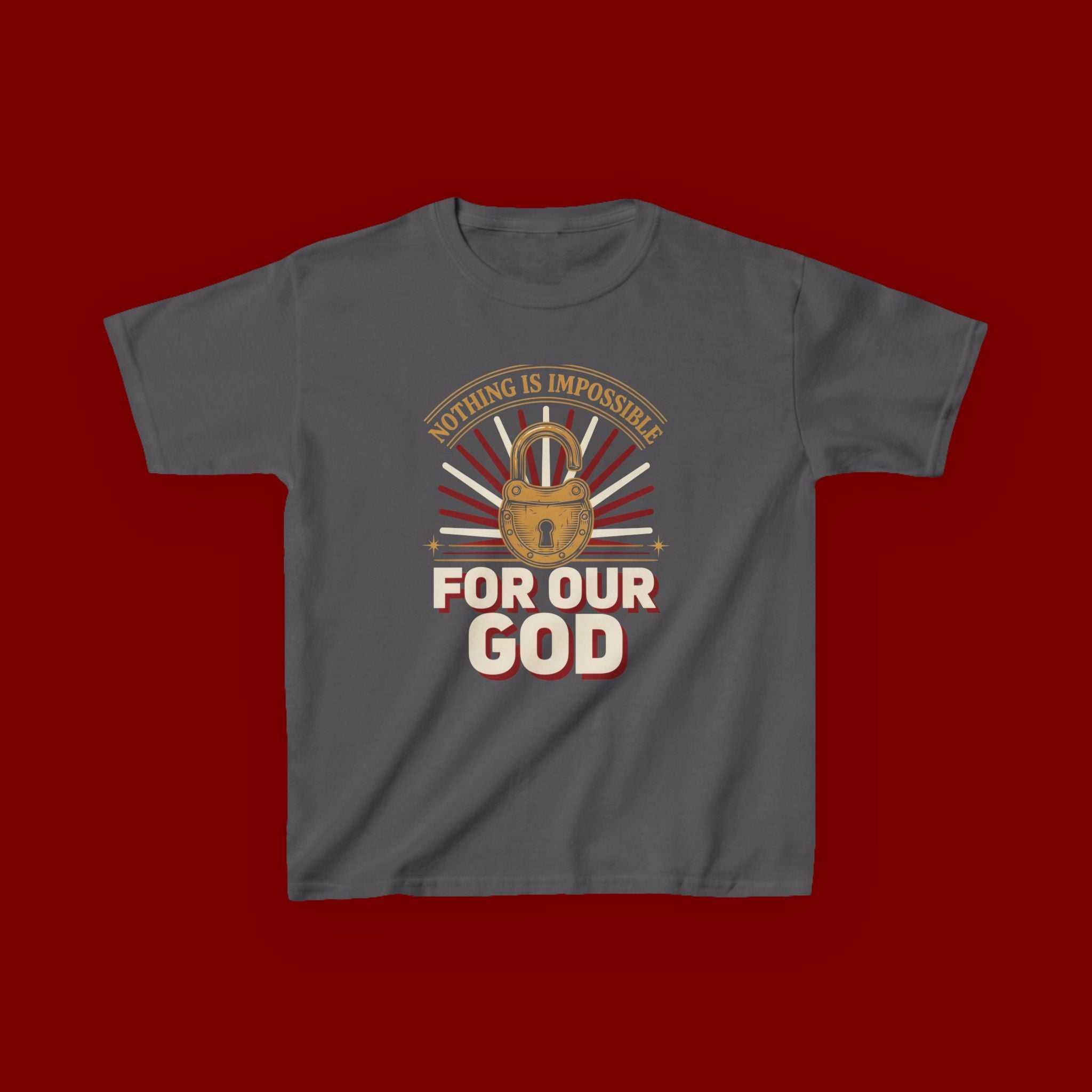 Kids 'For Our God' Christian Faith T‑Shirt — Inspirational Religious Tee