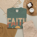Faith Can Move Mountains T-Shirt — Retro Desert Inspirational Tee