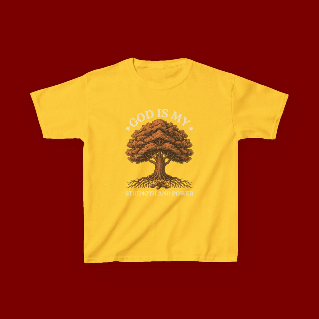 Autumn Oak Tree Kids T‑Shirt — Cozy Fall Nature Tee for Children