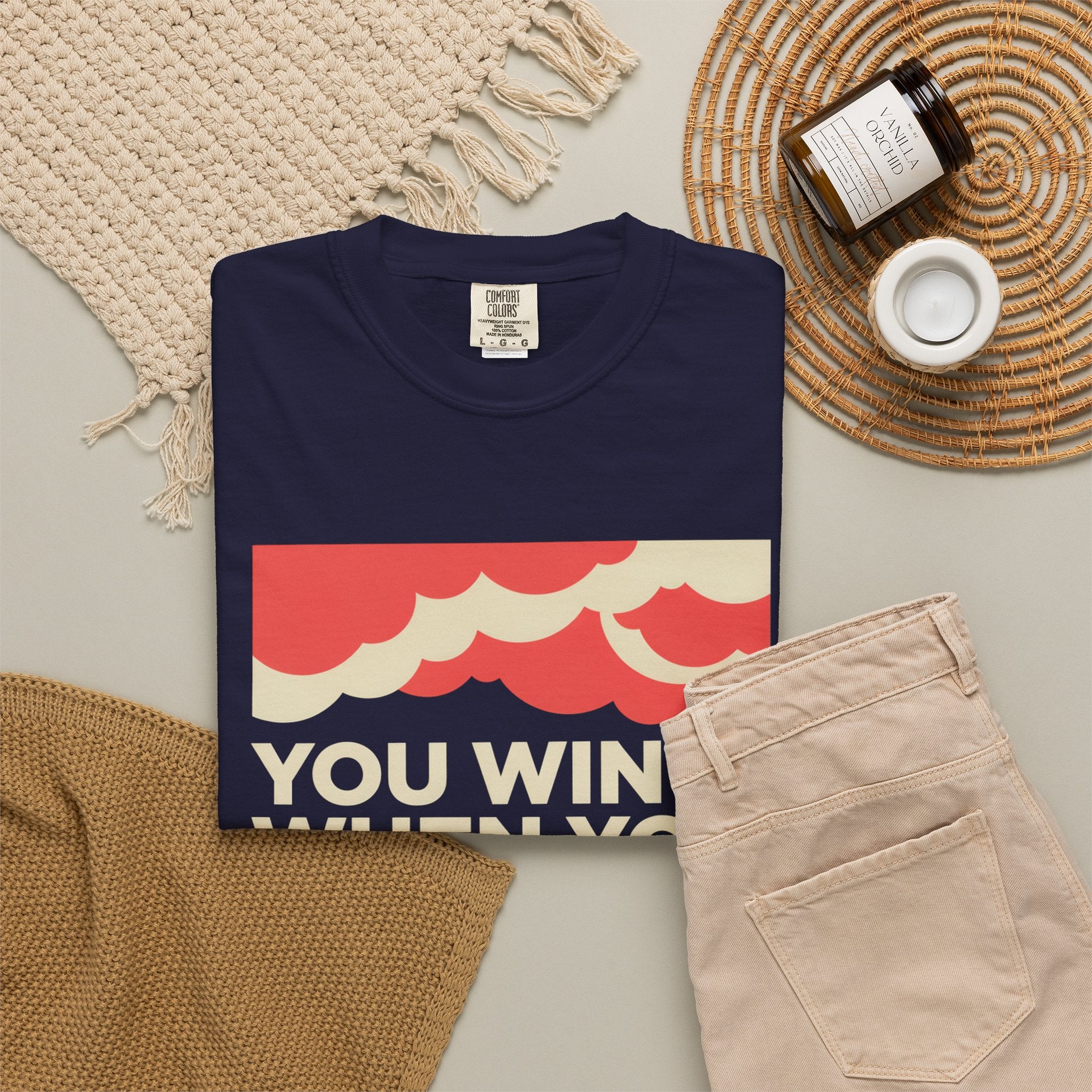 You Win When You Pray T-Shirt — Vintage Wave Faith Tee