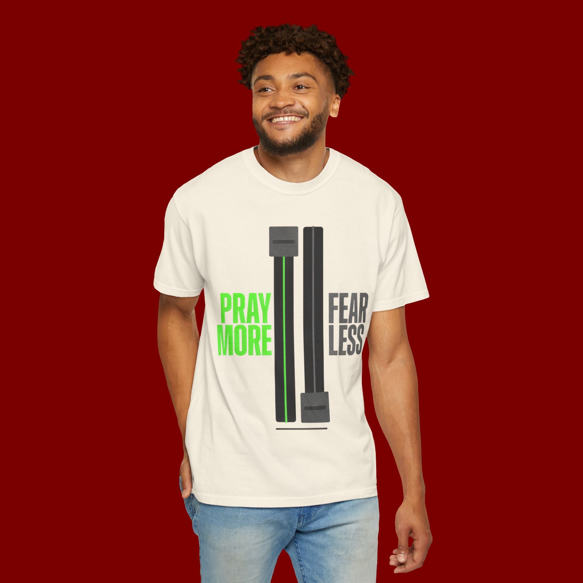 Pray More Fear Less T-Shirt — Inspirational Faith Graphic Tee