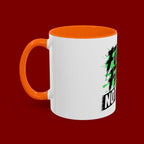 Accent Coffee Mug — "Fueled by Faith Not Fear" Inspirational Ceramic Mug (11/15 oz)