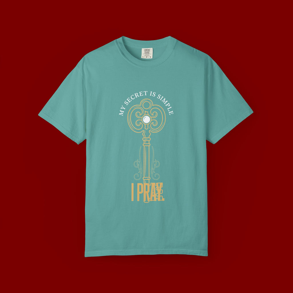 I Prae Key Graphic T-Shirt — 'My Secret Is Simple' Vintage Key Tee