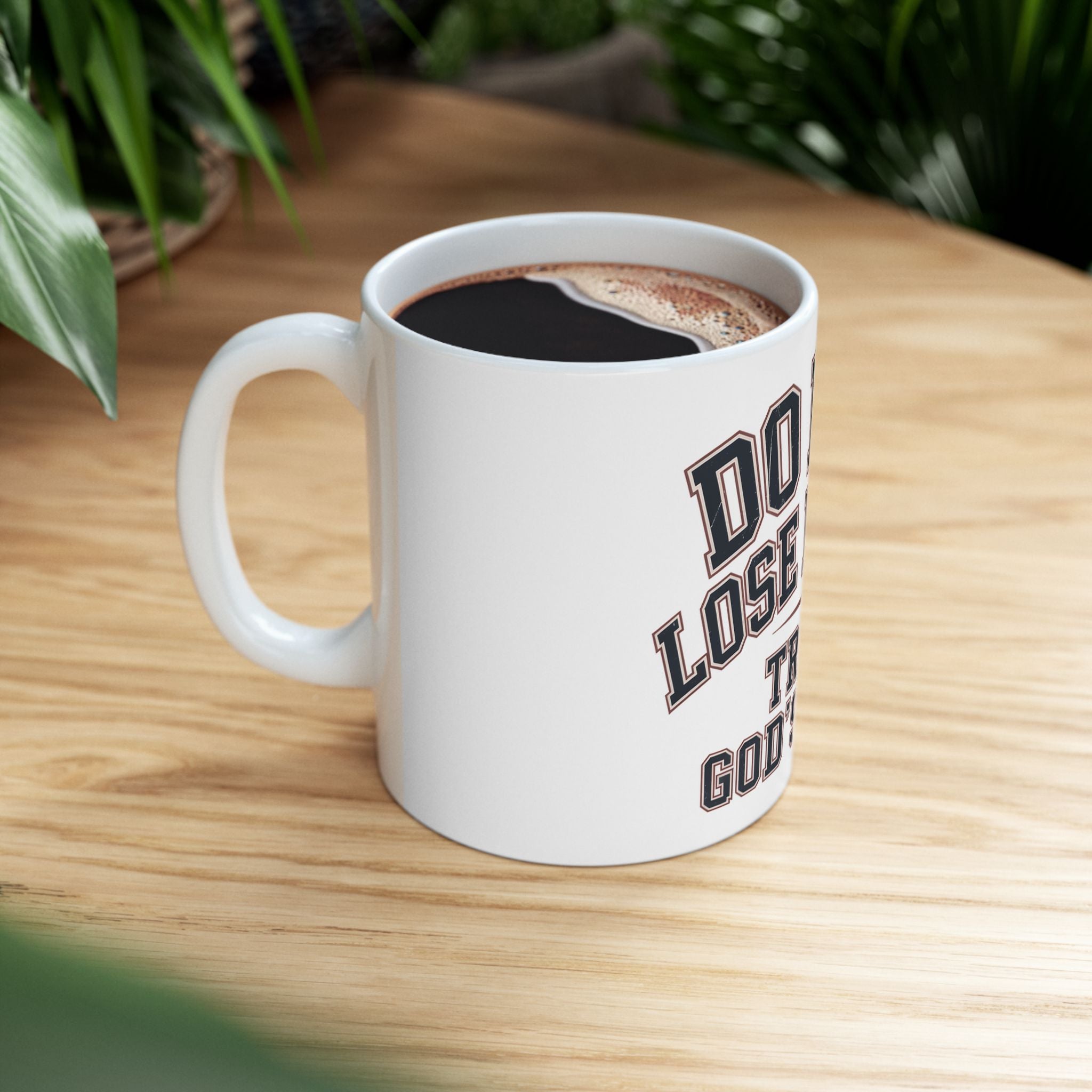Ceramic Mug — "Fear Less, Pray More" Inspirational Sunrise Coffee Cup (11oz/15oz)