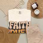 Faith Over Fear T‑Shirt — Retro Floral Inspirational Tee