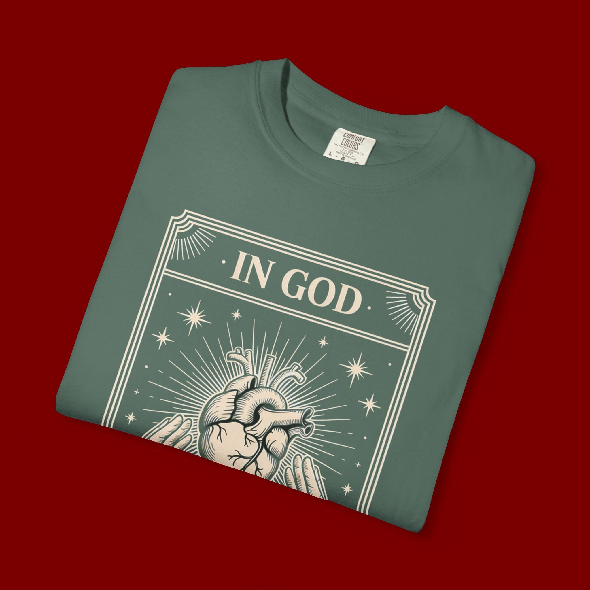 In God The Heart Finds Peace T-Shirt — Faith Graphic Tee