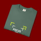 Minimalist 'Smile Frame' T-Shirt — Neon Accent Graphic Tee