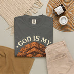 God Is My Strength Tree T-Shirt — Faith-Based Inspirational Tee