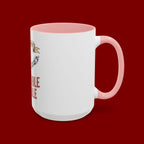 Accent Coffee Mug — "Faith Makes the Impossible Possible" Inspirational Ceramic Mug