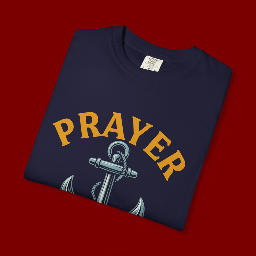 Prayer Anchor T-Shirt — "Prayer: The Most Powerful Weapon of a Believer" Christian Faith Tee