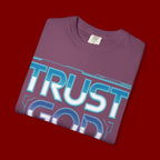 Trust God, Bro. T-Shirt — Retro Gradient Faith Tee