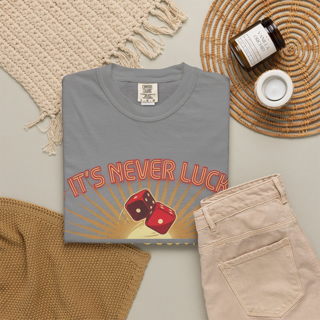 "It's Never Luck, It's Always God" Christian Graphic T-Shirt