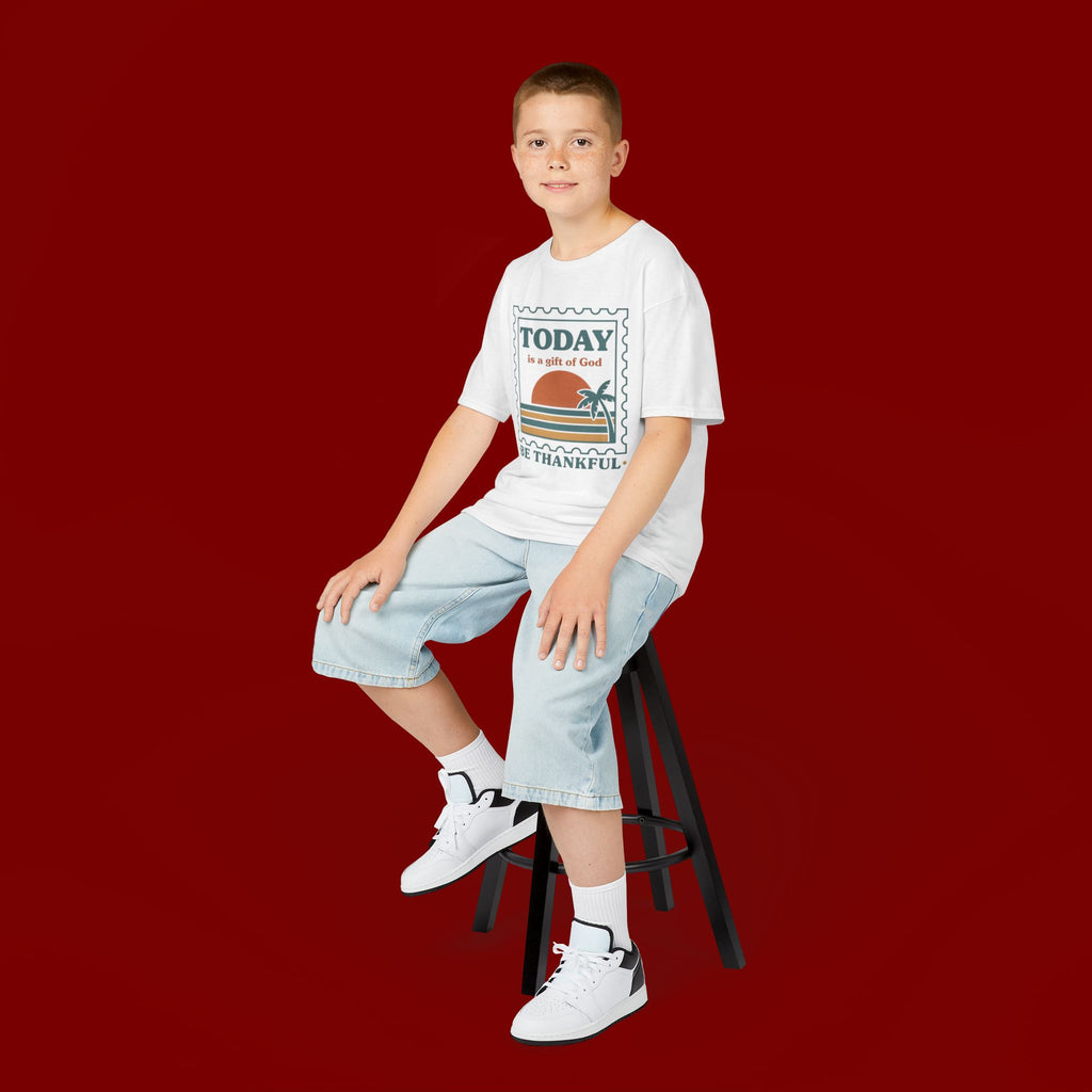 Kids 'Today Is a Gift of God - Be Thankful' Graphic Tee