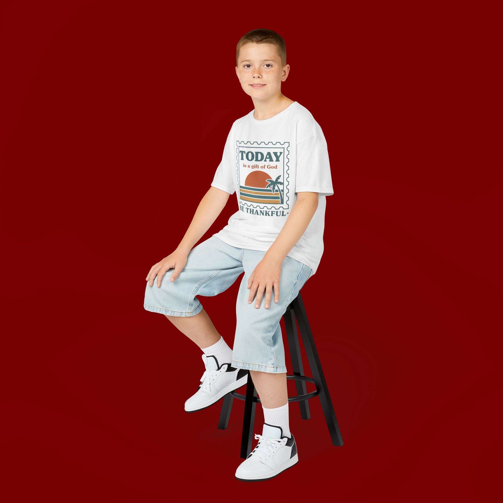 Kids 'Today Is a Gift of God - Be Thankful' Graphic Tee
