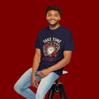 Take Time to Pray T‑Shirt — Vintage Pocket Watch & Roses Spiritual Tee