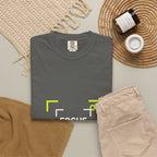 Minimalist 'Smile Frame' T-Shirt — Neon Accent Graphic Tee