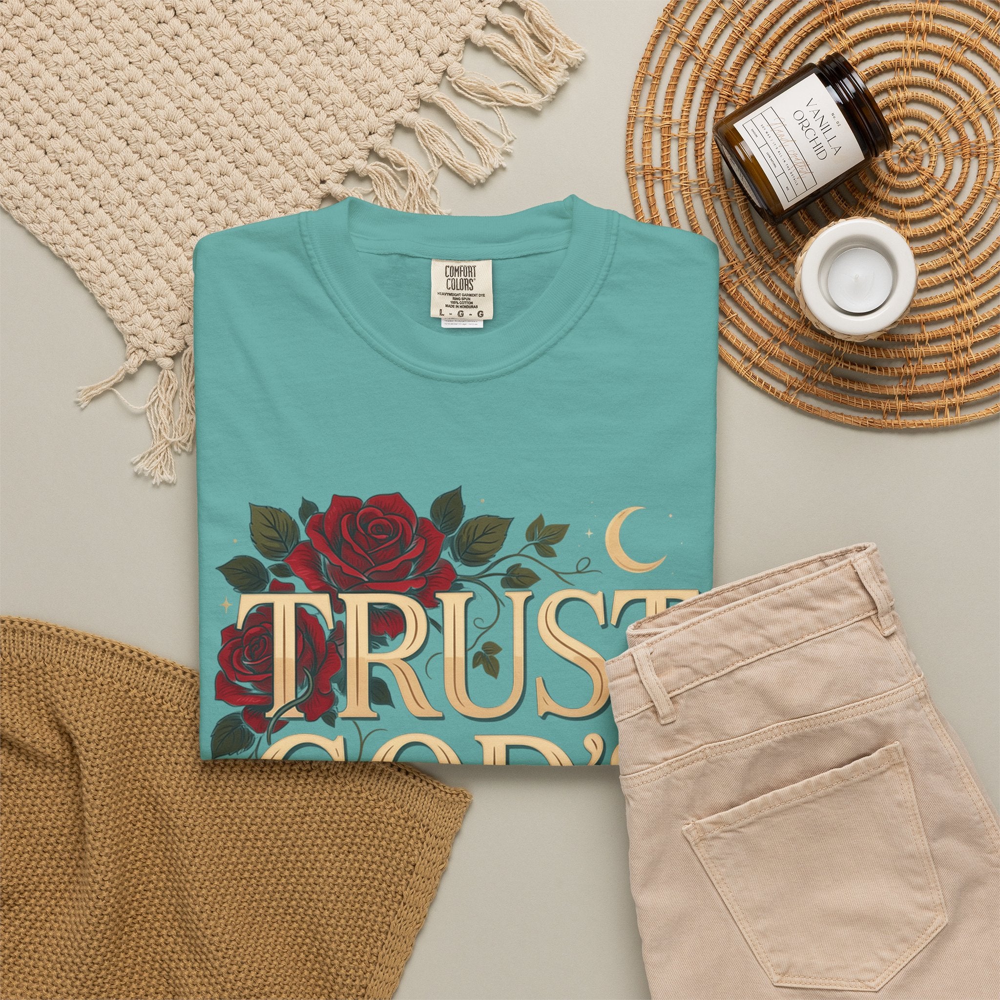 Trust God's Plan Floral T-Shirt — Inspirational Christian Tee