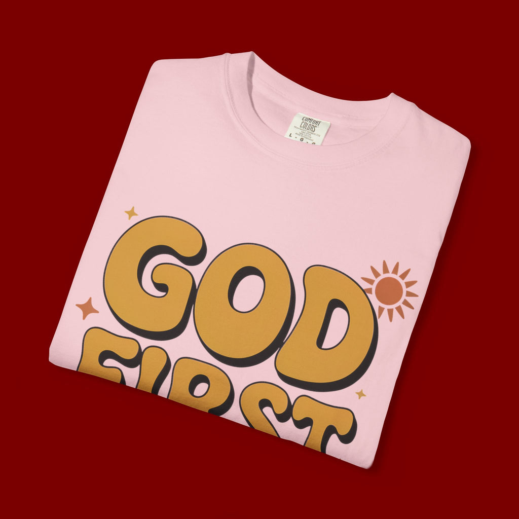 God First Bro T-Shirt — Retro Christian Faith Tee
