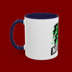 Accent Coffee Mug — "Fueled by Faith Not Fear" Inspirational Ceramic Mug (11/15 oz)