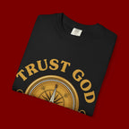 Trust God Compass T-Shirt — "Trust God No Matter What" Christian Faith Tee