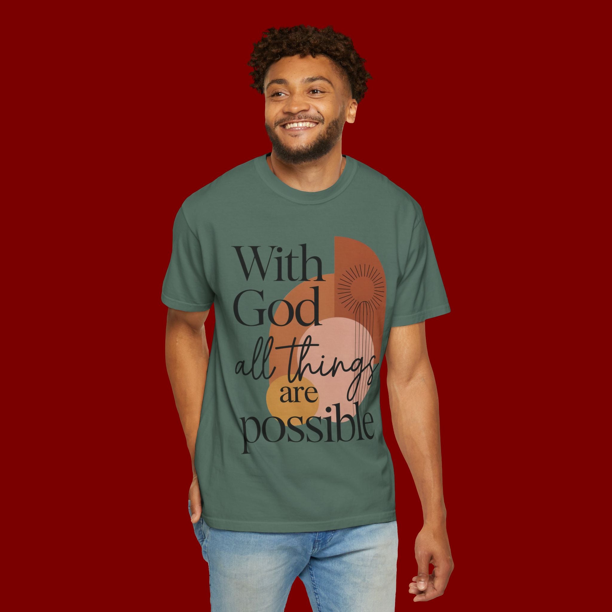 With God All Things Are Possible Christian T-Shirt