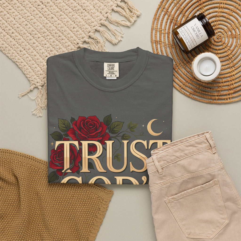 Trust God’s Plan T-Shirt — Floral Faith Graphic Tee