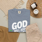 Inspirational T-Shirt — "God Will Add Strength to Your Strength" Christian Faith Tee