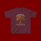 Autumn Oak Tree Kids T‑Shirt — Cozy Fall Nature Tee for Children