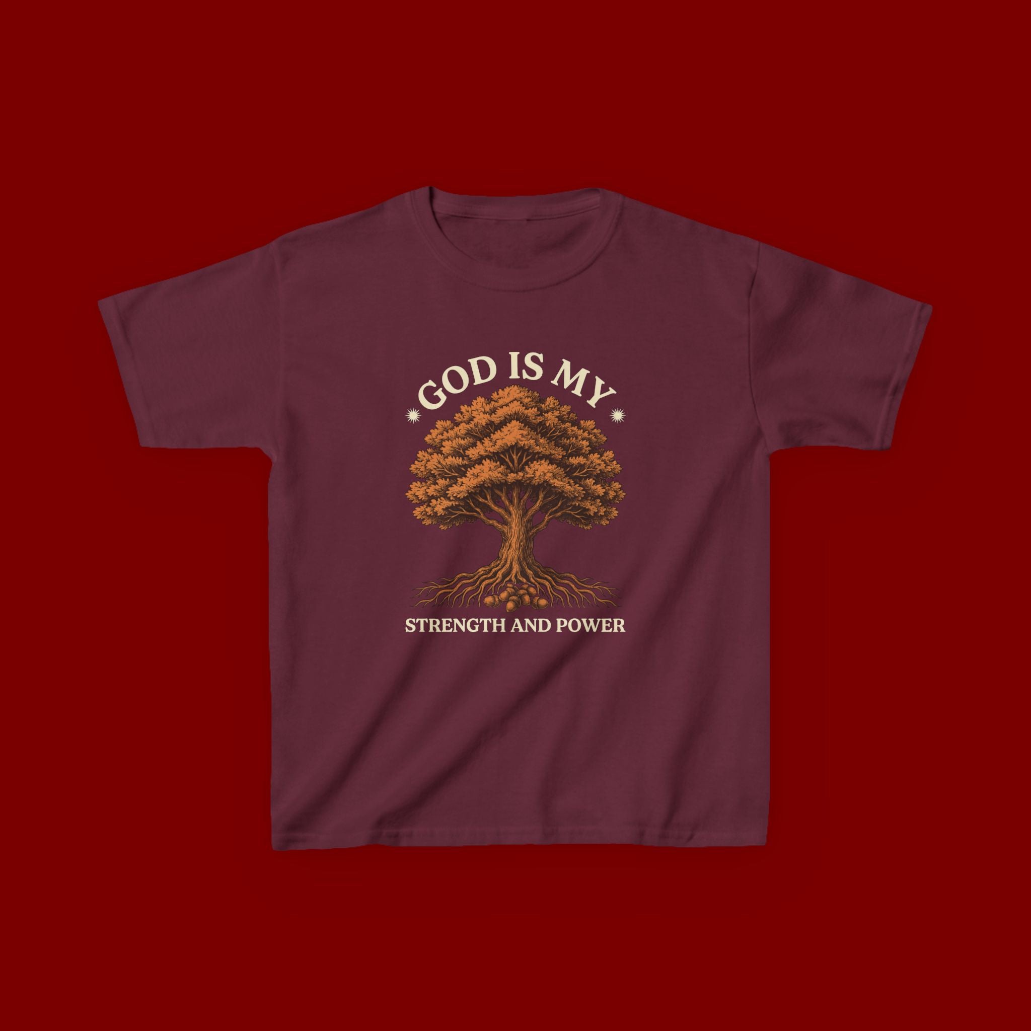 Autumn Oak Tree Kids T‑Shirt — Cozy Fall Nature Tee for Children