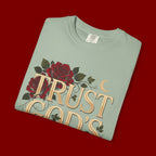 Trust God's Plan Floral T-Shirt — Inspirational Christian Tee