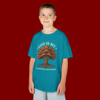 Autumn Oak Tree Kids T‑Shirt — Cozy Fall Nature Tee for Children