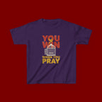 Kids Tee — "You Win When You Pray" Inspirational Christian Shirt
