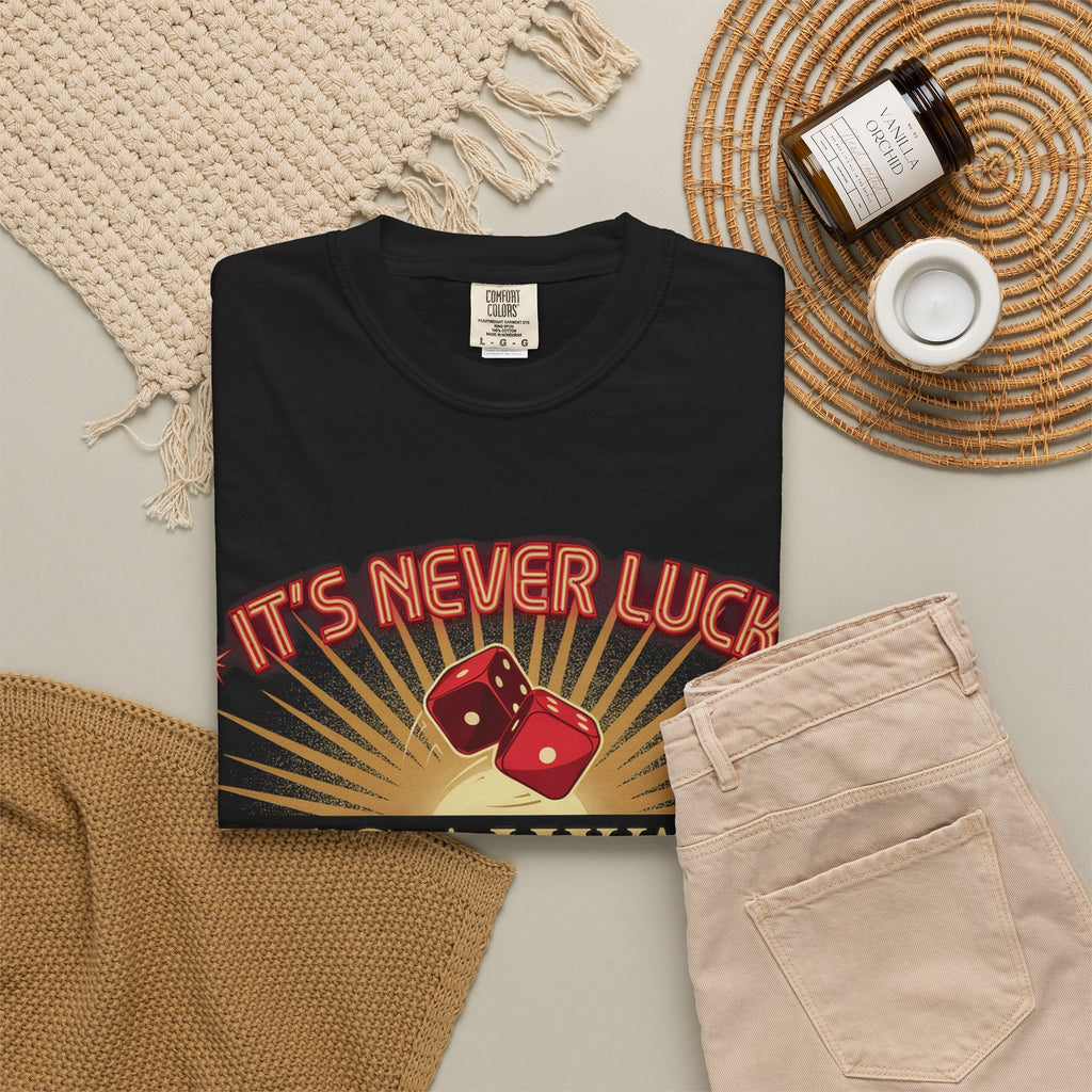 "It's Never Luck, It's Always God" Christian Graphic T-Shirt