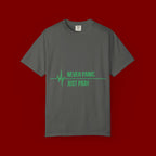 Prayer Tee — "Never Panic Just Pray" Graphic T-Shirt