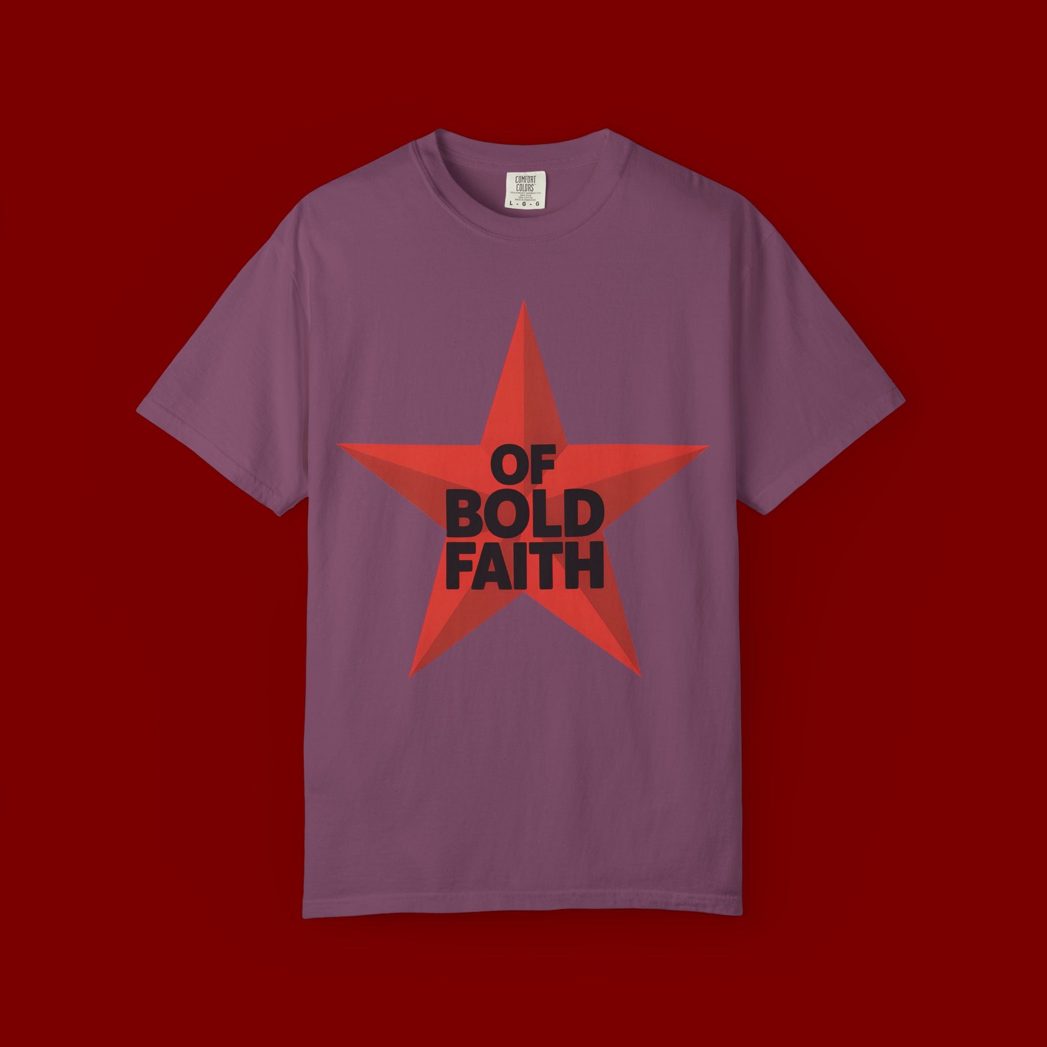 Bold Faith Star T-Shirt — "Of Bold Faith" Graphic Tee