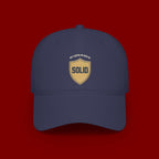 Solid Shield Baseball Cap — 'Stay Solid' Embroidered Low Profile Hat