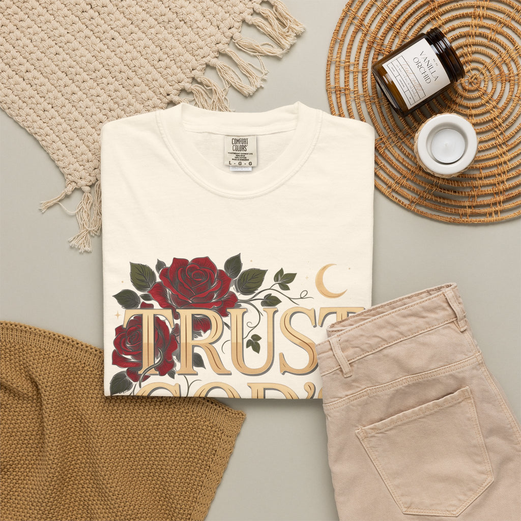 Trust God's Plan Floral T-Shirt — Inspirational Christian Tee