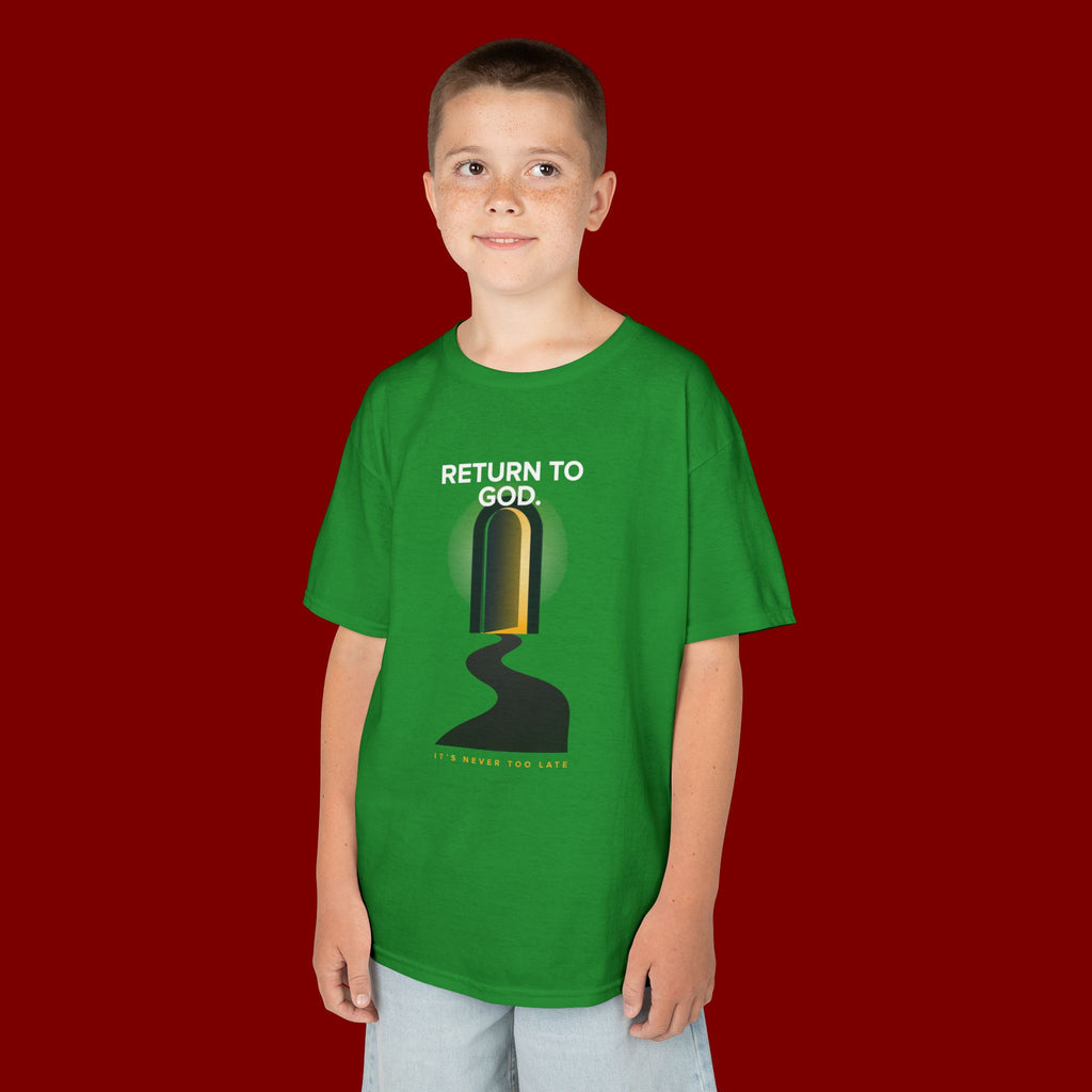 Kids T‑Shirt — "Return to God" Spiritual Graphic Tee