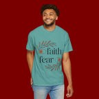 Faith Over Fear T‑Shirt — Inspirational Christian Tee with 'faith' and 'fear' Design