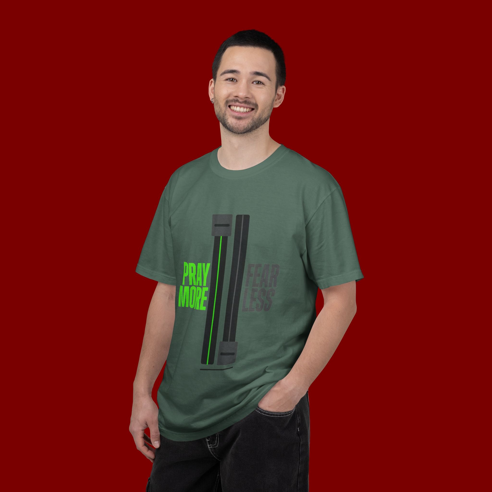 Pray More Fear Less T-Shirt — Inspirational Faith Graphic Tee