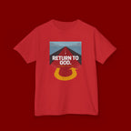 Kids Tee - "Return to God" Roadway Graphic Religious Youth Shirt