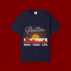Positive Sunset T-Shirt — "Positive" Mind • Vibes • Life Motivational Tee